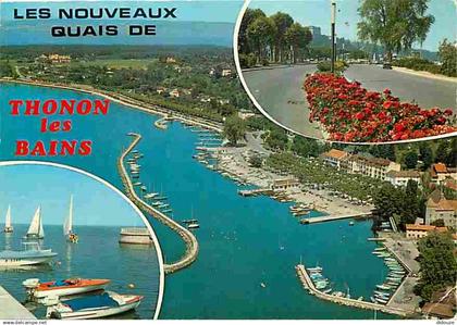 74 - Thonon les Bains - Multivues - Flamme Postale - CPM - Voir Scans Recto-Verso