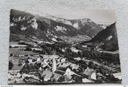 Cpm 1957, Thorens Glières, quartier de l'église, vue aérienne, Haute Savoie 74