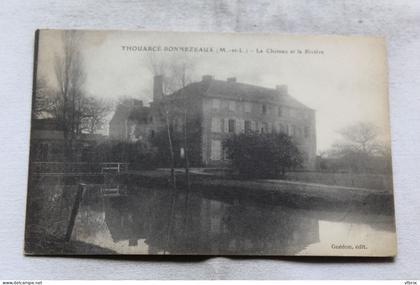 Thouarce Bonnezeaux, le château et la rivière, Maine et Loire 49