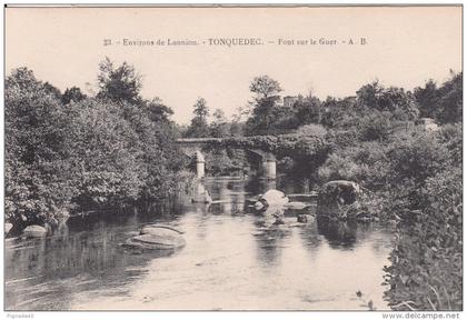 cp , 22 , TONQUÉDEC , Pont sur le Guer