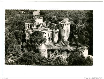 CP - TONQUEDEC (22) Ruines du chateau vue aérienne