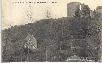 CPA Tonquédec Le Moulin et le Château