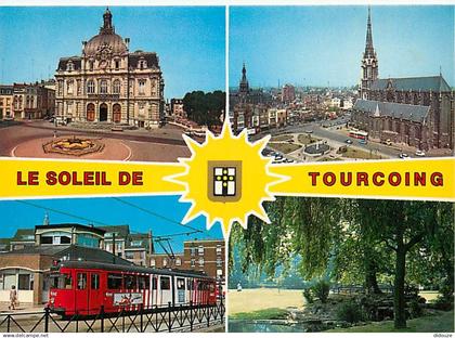 59 - Tourcoing - Multivues - Trains - TER - CPM - Voir Scans Recto-Verso