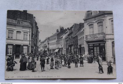 Tourcoing, la rue saint Jacques, Nord 59