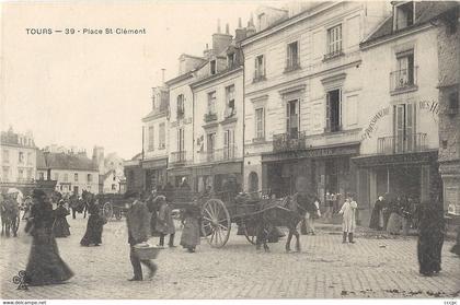 CPA Tours Place Saint-Clément