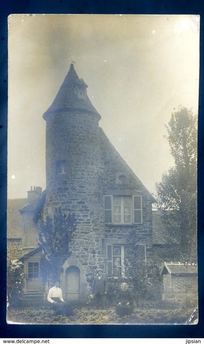 cpa carte photo du 22 Tréguier  Maison avec tourelle   JM25