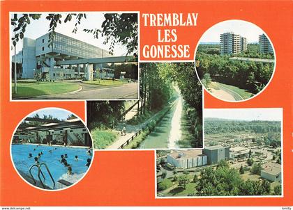 93 Tremblay les Gonesse Tremblay en France CPM vues divers aspects de la ville  immeubles piscine