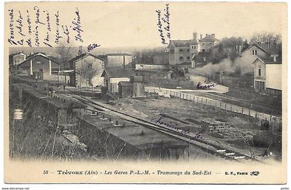 TREVOUX - Les Gare PLM - Tramways du Sud-Est