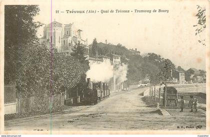 TRÉVOUX tramway de Bourg quai de Trévoux