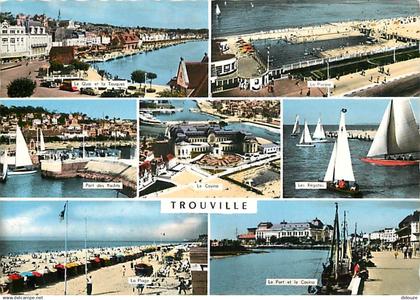 14 - Trouville - Multivues - Flamme Postale de Trouville - CPM - Voir Scans Recto-Verso