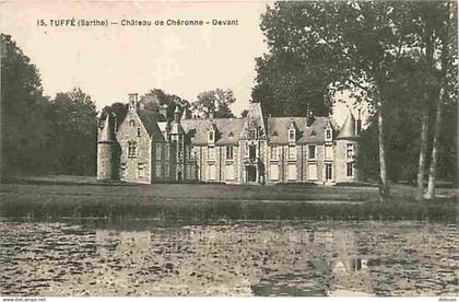 72 - Tuffé - Château de Chéronne - Oblitération ronde de 1937 - CPA - Voir Scans Recto-Verso