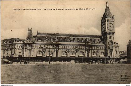 CPA Inondations PARIS 1910 Gare de Lyon (970959)