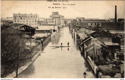 CPA Inondations PARIS 1910 Vue de Javel (970917)