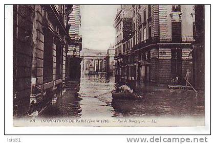 Dép 75 - Paris - Arrondissement: 07 - Inondations de 1910 - RF5005 - Rue de Bourgogne - état