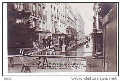 Dép75 - Paris - Arrondissement: 07 -  Inondations de 1910 - RF4999 - Rue du Bac - bon état