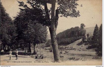 38 - Uriage-les-Bains - Un coin du parc - Voaygé - Dos divisé