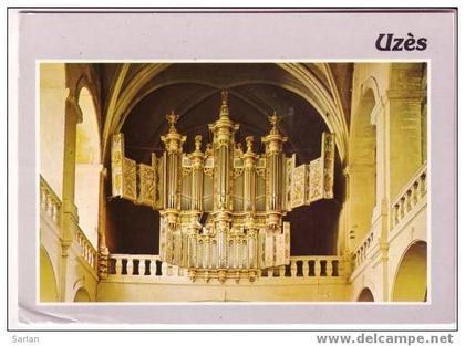 30 , UZES, Les grandes orgues de la cathedrale , cpm ( ORGUE ORGEL ORGAN ORGANO )