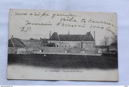 Cpa 1905, Valognes, vue générale de l'hospice, Manche 50