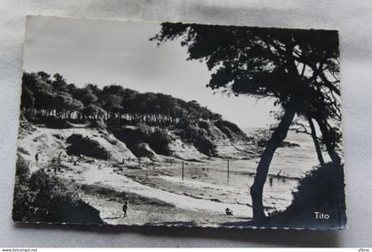 Cpsm 1958, Vaux sur mer, la conche du Conseil, Charente maritime 17