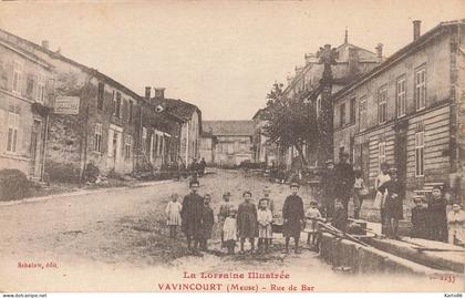 vavincourt * rue de bar * enfants villageois