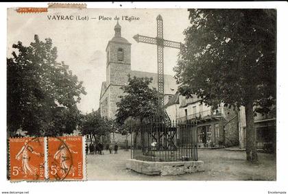 CPA-Carte Postale-France-Vayrac- Place de l'église 1922-VM10250