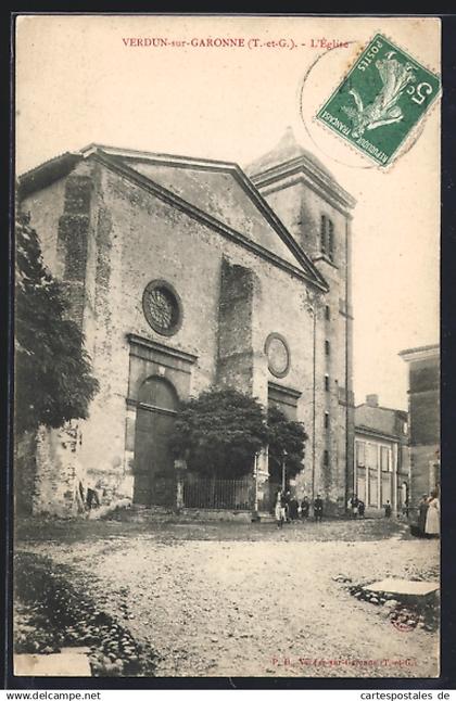 CPA Verdun-sur-Garonne, L`Église