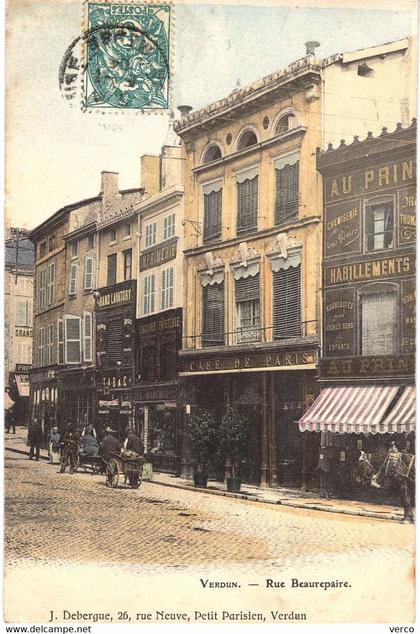 Carte POSTALE  Ancienne  de VERDUN - Rue Beaurepaire