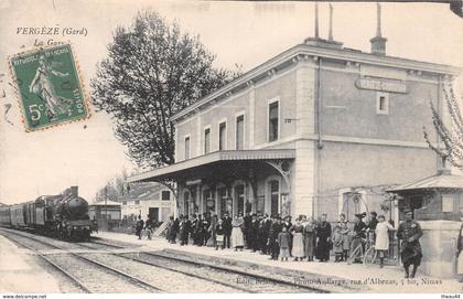 ¤¤  -  VERGEZE   -  La Gare  -  Train , Chemin de Fer   -  ¤¤