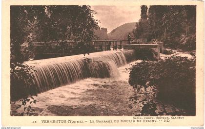 CPA-Carte Postale France Vermenton Le Barrage du Moulin de Reigny    VM54169