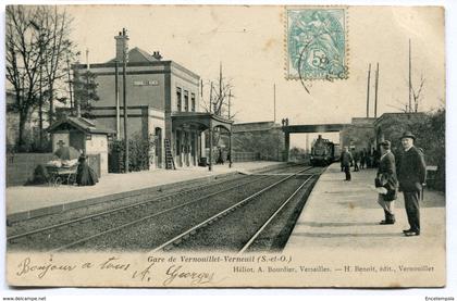 CPA - Carte Postale - France - Gare de Vernouillet Verneuil  - 1905 (D13282)