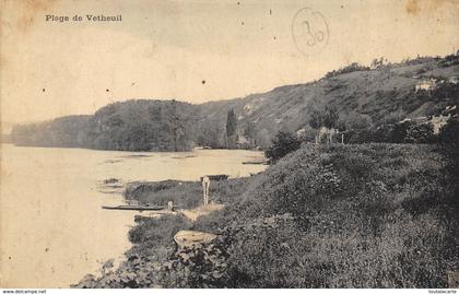 CPA 95  PLAGE DE VETHEUIL