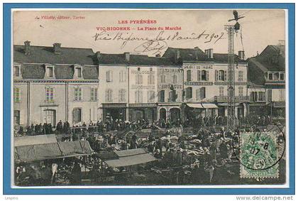 65 - VIC sur BIGORRE -- La place du Marché