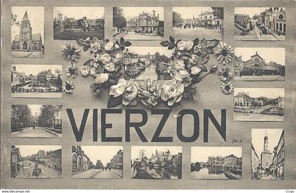 CPA Vierzon Vue multiple