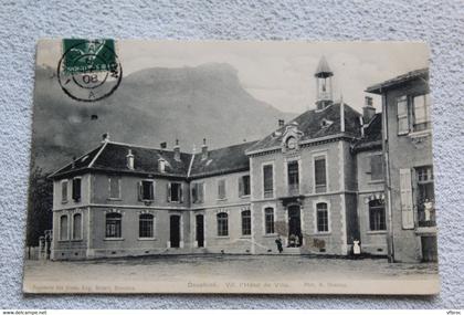 Cpa 1908, Vif, l'hôtel de ville, Isère 38