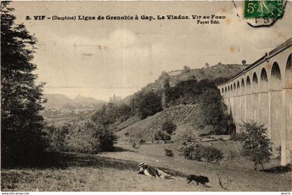 CPA AK Vif Ligne de GRENOBLE a Gap. Le Viaduc. Vif au Fond (434175)