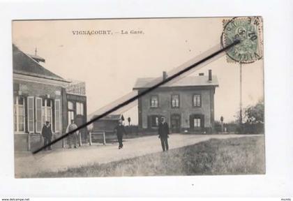 CPA  -  Vignacourt  -  La Gare