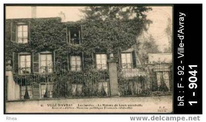 92 Ville-d'Avray - 36 - VILLE-D'AVRAY - LesJardies - La Maison de Léon Gambetta... - maison gambetta g /  D92D  C78664C