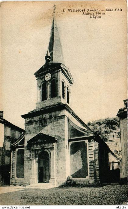 CPA AK VILLEFORT - Église (638467)