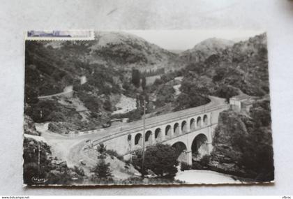 M412, Cpsm 1955, Villefort, le pont Louis Philippe, Lozère 48