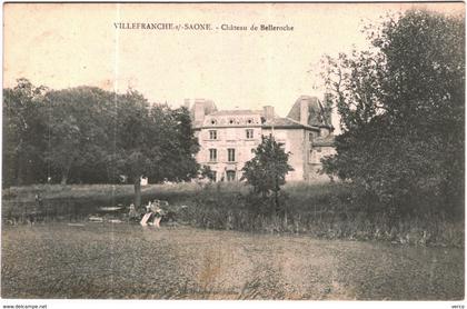 Carte Postale Ancienne de VILLEFRANCHE SUR SAONE-Château de Belleroche