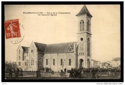 94 Villeneuve-le-Roi eglise sortie de messe D94D K94077K C94077C RH090346