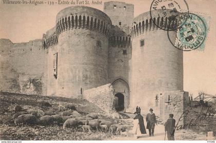 France (30 Gard) - Villeneuve-lès-Avignon - Entrée du Fort St-André