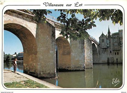 47 - Villeneuve sur Lot - Le Pont Vieux - Flamme Postale de Villeneuve sur Lot - CPM - Voir Scans Recto-Verso