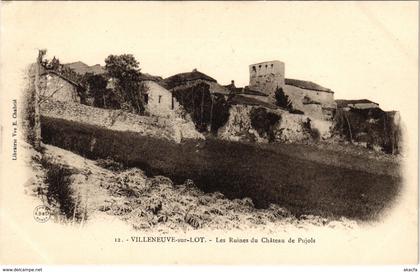 CPA VILLENEUVE-sur-LOT Les Ruines Lot et Garonne (100696)