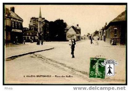 80 Villers-Bretonneux - 3. VILLERS-BRETONNEUX - Place des Halles - cpa