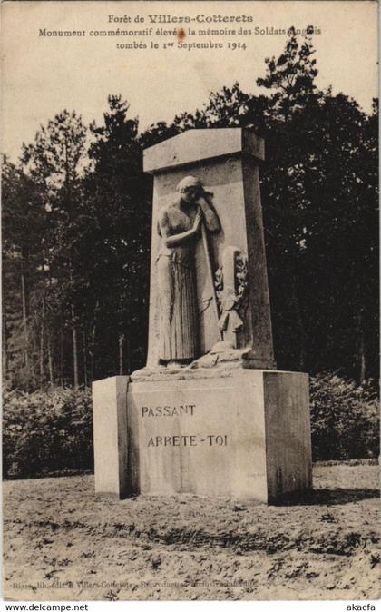 CPA Villers Cotterets Monument Commemoratif FRANCE (1052086)