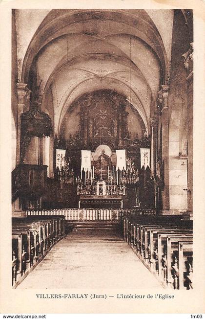 Villers Farlay église intérieur