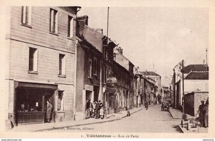 S3851 cpa 93 Villetaneuse - Rue de Paris