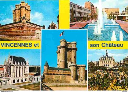 94 - Vincennes - Château de Vincennes - Multivues - Flamme Postale de Vincennes - CPM - Voir Scans Recto-Verso