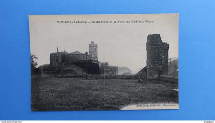 CPA  Ardèche Viviers Cathédrale et la Tour du Chateau Vieux